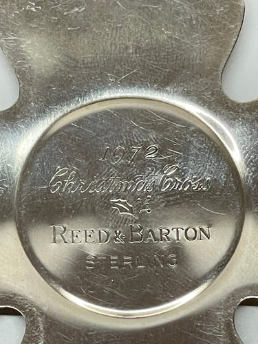 1972 Limited Edition Reed & Barton Sterling Christmas Cross Bloomers and Frocks
